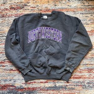 Gildan Northwestern Black Crewneck Sweater